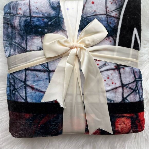 🆕 Regal Comfort Wearable Throw Blanket The Stabby Bunch Horror Theme 50” x 60” - Picture 2 of 3